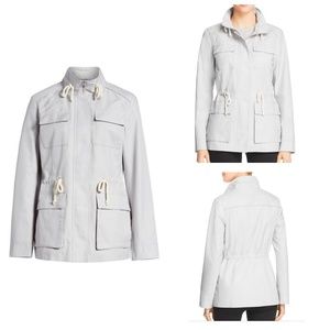 Cole Haan Safari Jacket with Stand Collar (Fog)